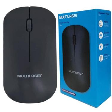 Imagem de Mouse Sem Fio Ultrafino Slim USB Óptico para PC Computador Wireless No