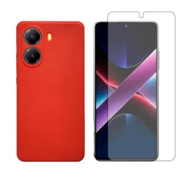 Imagem de Capa Aveludada Para Xiaomi Poco X7 Pro + Pelicula Hidrogel - GR Global