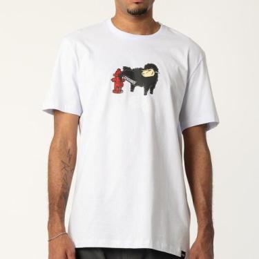 Imagem de Camiseta Lost Censored SM26 Masculina Branco, GG, Branco