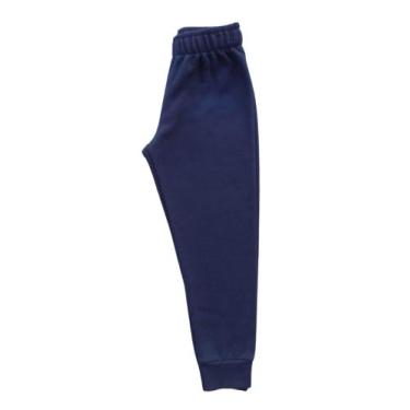 Imagem de Calça Infantil Masculina em Moletom Felpado Kyly, Marinho, 6