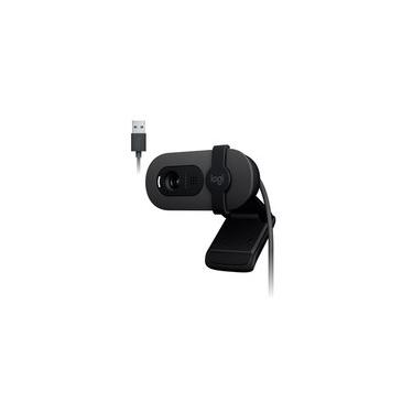Imagem de Webcam Logitech Brio 100 Full HD 30 FPS, Microfone, USB-A, Correção Automática, Grafite - 960-001586