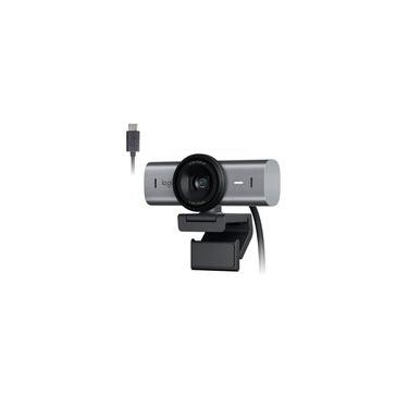 Imagem de Webcam Ultra HD 4K Logitech MX Brio Com Microfones com Redução de Ruído, Protetor de Privacidade e Conexão USB-C, Grafite - 960-001548