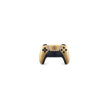 Imagem de Controle Sem Fio Sony DualSense, Edição Limitada 007 First Light, PlayStation 5, Bluetooth, com Feedback Háptico, Preto e Dourado - 1000052026