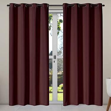 Imagem de Cortina Isa Varão Tecido Oxford 2,80m x 2,30m p/Porta Balcão - Tabaco