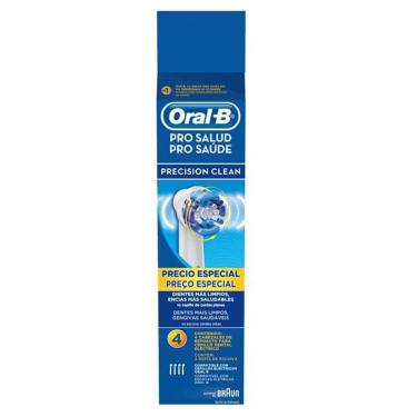 Imagem de Refil Escova Elétrica Oral-B Precision Clean com 4 unidades