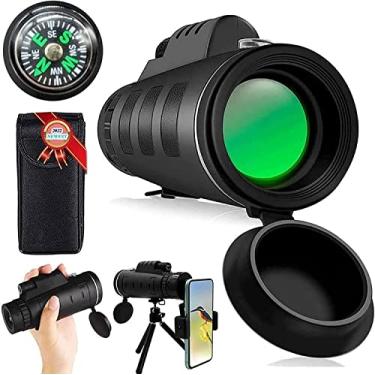 Imagem de Telescópio Monocular 40x60 HD Monocular Binóculos Adulto Criança Telescópio Monocular BAK4 Prisma À Prova D' Água com Suporte para Smartphone e Tripé para Camping Viagens Caminhadas Vida Sel