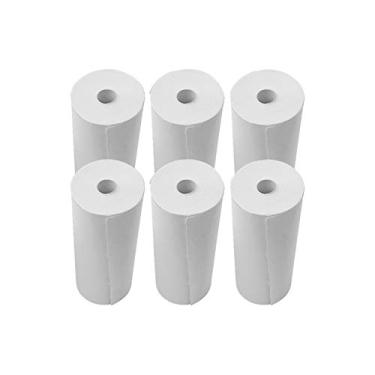 Imagem de LUGU Rolos de papel térmico 80x30mm Papel pa recibos Rolos de papel pa ca a regist do pa impresso de recibos POS de supermercado, 6 rolos