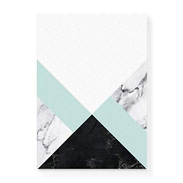 Imagem de Arte Maníacos Quadro Decorativo em Tela Canvas Escandinava Faixa Dupla Verde - 23x16,25cm