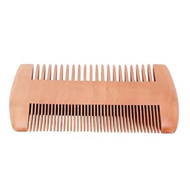 Imagem de Pente de barba, material de madeira composta, portátil, pente de madeira forte e durável, sem estática para barbas para bigodes