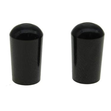 Imagem de KAISH 2 peças Preto M4 METAL LP Guitarra Alternador Ponta 3 Way Pickup Switch Knob para Epiphone
