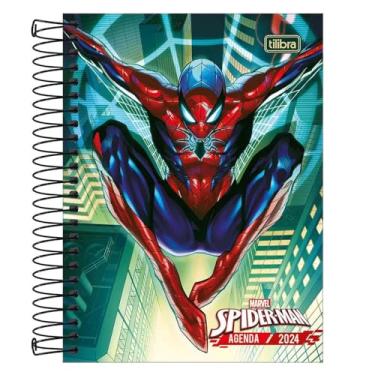 Imagem de Agenda Espiral Diária 2024 Spider-Man - Tilibra