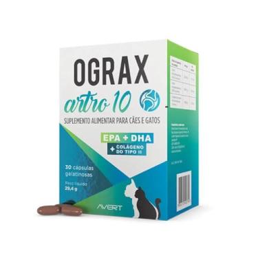 Imagem de Ograx Artro 10 Cães e Gatos 30 Cápsulas - Avert
