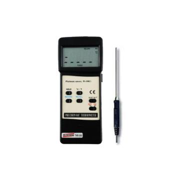 Imagem de Kit Termômetro Digital Tipo Pt-100 Escala -199,99 A 850°C Rs-232 Windows Thr-080 Portátil Sensor Tp-100 Classe A