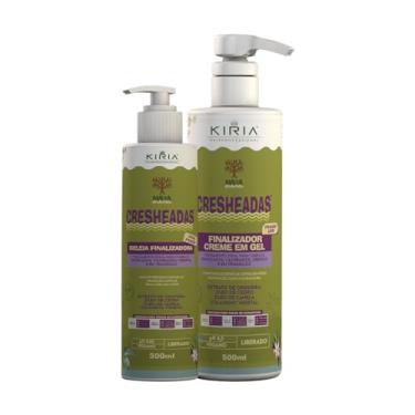 Imagem de Kit Cresheadas Fitagem Cabelos Cacheados Ondulados Crespos Creme Finalizador Geleia - Kiria Hair Professional