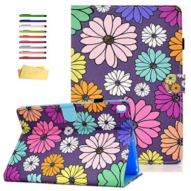 Imagem de UUcovers Capa para iPad 9ª/8ª/7ª geração de 10,2 polegadas 2021/2019/2020, com suporte/porta-lápis/bolsos [despertar/hibernar automaticamente] Capa carteira magnética de couro PU inteligente para iPad
