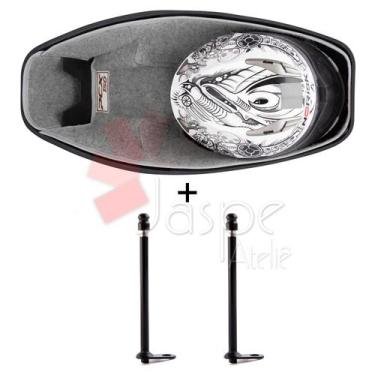 Imagem de Forração Honda Pcx 150 Forro Baú 16 18 Cinza + 2 Antena - Jaspe Ateliê