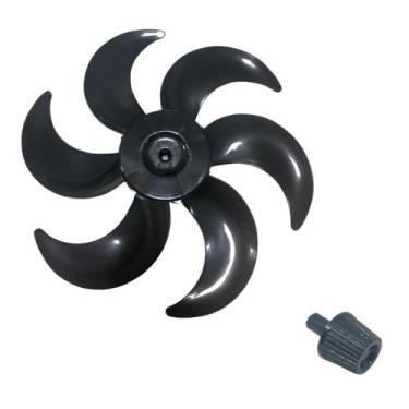 Imagem de Hélice + Trava Para Ventilador Cadence 6 Pás 40cm Turbo Preto