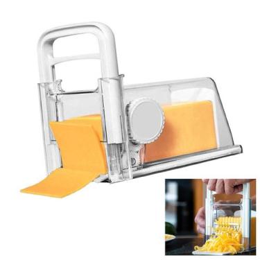 Imagem de Cortador Fatiador de Queijo Presunto Ralador Manual 4 em 1 Lamina Inox