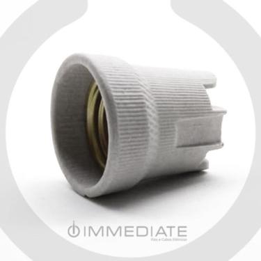 Imagem de Soquete Lampada Bocal Porcelana Louça Cônico E-27 - Immediate