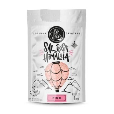 Imagem de Sal Rosa Do Himalaia Iodado Fino BR Spices Pouch 1KG