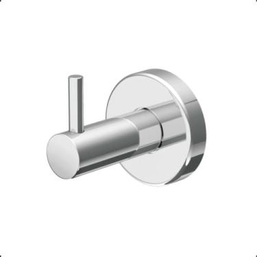 Imagem de Cabide Gancho Aço Inox e Metal Prata Alto Brilho Modelo Athenas  - Gre