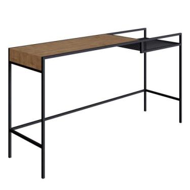Imagem de Aparador Para Sala de Estar 140cm Pés Metálicos Dinâmico Vermont/Preto
