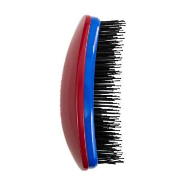 Imagem de Escova Cabelo Hair Free S/ Cabo Cerdas Flexíveis Marco Boni, Azul e Vi