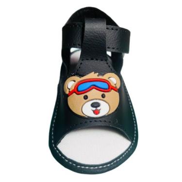 Imagem de Sandalia Masculina Urso Para Bebê Menino - Baby's Shoes, Preto, M (15/