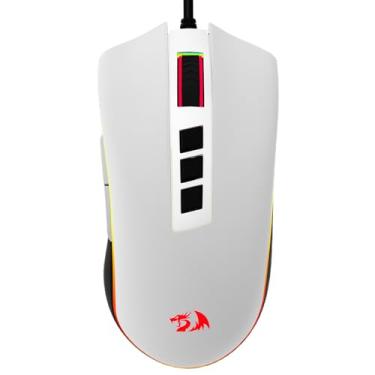 Imagem de Mouse Gamer Redragon Cobra V2 Special Edition Cypher Branco e Preto RGB M711A-RGB