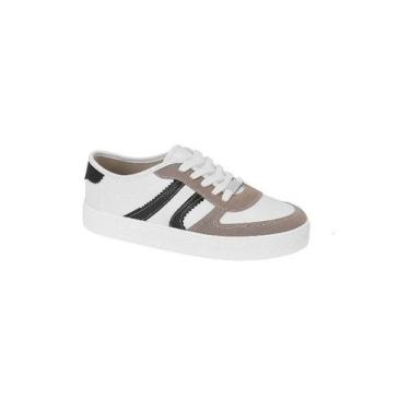 Imagem de Tênis Feminino Moleca Branco Detalhes 5712.330.19630, 36