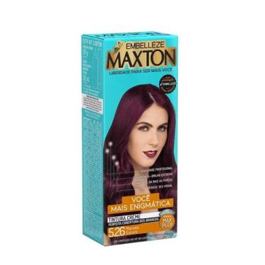 Imagem de Kit Prático Tintura Creme Maxton 5.26 Marsala Escuro - Embelleze