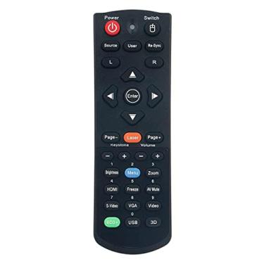 Imagem de AULCMEET Controle remoto de substituição BR-5046L compatível com o projetor DLP Optoma Home Theater System W501 EH501 X501