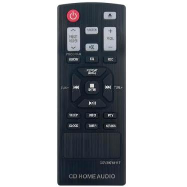 Imagem de COV30748117 Controle remoto de substituição compatível com LG Micro CD Hi-Fi System CM1930 CM1931 CM2531 CMS1930F CMS1931F