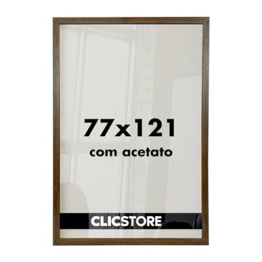 Imagem de Moldura Quadro 77x121 Decoração Criativa Quebra Cabeça Puzzle 3000 peças Parede Sala Escritório Game Office com Acetato (Tabaco)