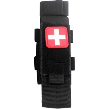 Imagem de Porta Torniquete Tático Militar para Colete Modular, Sistema Molle, IFAK APH (Preto)