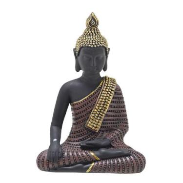 Imagem de Figura Decorativa Estatueta Buda 13 X 9 X 6 Cm - 239-201 - MABRUK