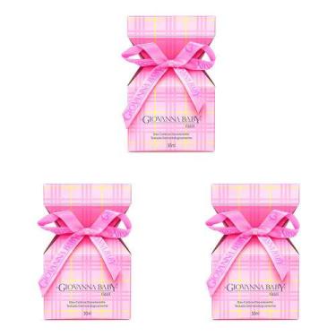 Imagem de Kit 3 Und Deo Colônia Giovanna Baby Rosa 50ml