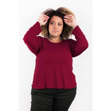 Imagem de Blusa Manga Longa Gola Redonda - Explosão Total, Púrpura, G4