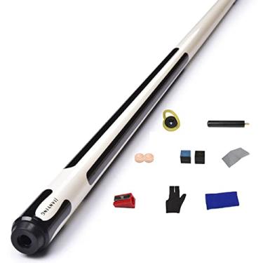 Imagem de KISOARTWQ Tacos de sinuca para tacos de bilhar acessórios de bilhar série PA24 e PA29 147 cm taco de sinuca, bastão de taco de bilhar 1/2, bar ou uso doméstico para homens ou mulheres (cor: A1