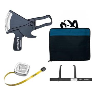 Imagem de Cescorf Kit de antropometria nível 1 com pinça de dobra cutânea, antropômetro, fita métrica (preto)