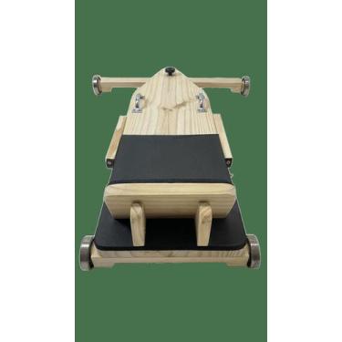 Imagem de Carrinho Rolimã Assento Em Eva 4 Rodas Brinquedo Madeira