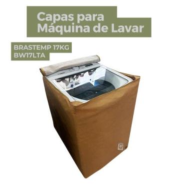 Imagem de Capa para máquina de lavar brastemp 17kg bw17lta impermeável flex - Cl
