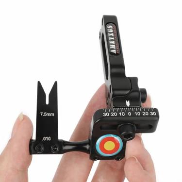 Imagem de limaity Descanso de flecha de aço com mola de ajuste quadridirecional para arco composto e arcos recurvos, descanso leve de flechas de alumínio, arqueiros iniciantes para caça e tiro ao alvo