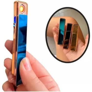 Imagem de Isqueiro Recarregável USB Ecológico Sem Gás Design Moderno - Sem Marca