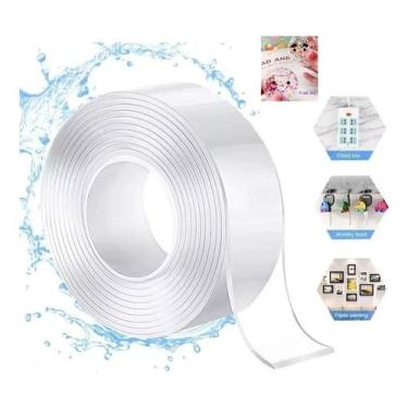 Imagem de Fita Dupla Face Magica Nano Super Adesiva Cola Tudo Reutilizável Laváv