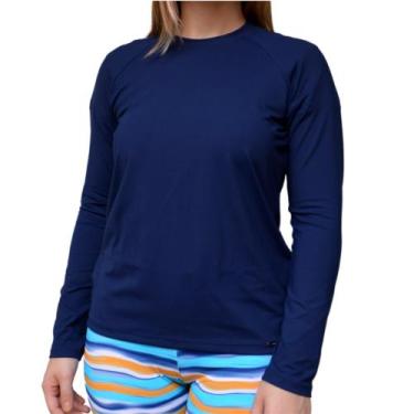 Imagem de Blusa Feminina Proteção Solar Uv+ Manga Longa Praia Piscina Toque Gela