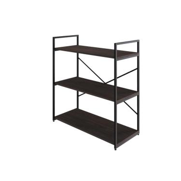 Imagem de Estante C/03 Prateleiras 84x80x33cm Yon Terracota/est.preta Terracota/est.preta