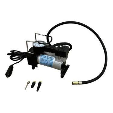 Imagem de Mini Compressor De Ar Elétrico Portátil Turbo 12v 35l/min Cor Preto/pr