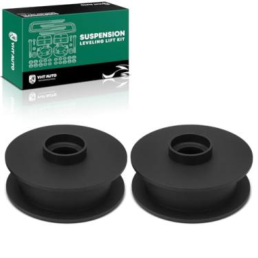Imagem de YHTAUTO Kit de elevação de nivelamento traseiro de 6,3 cm compatível com Ram 2500 2014-2022, espaçadores de mola de aço, kit de nivelamento de suspensão conjunto de 2