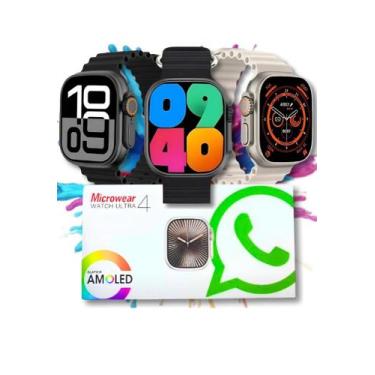 Imagem de Smartwatch Relógio Inteligente Microwear Ultra 4 Plus 49mm ChatGPT, GP